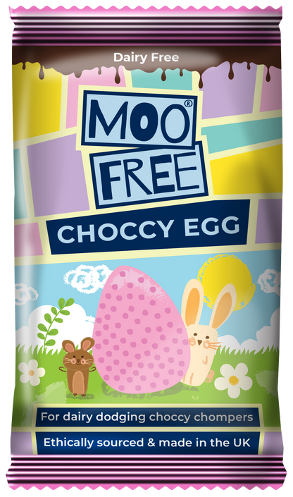 Easter: Dairy Free &amp; Vegan, Choccy Chums Egg Shaped Bar 15g