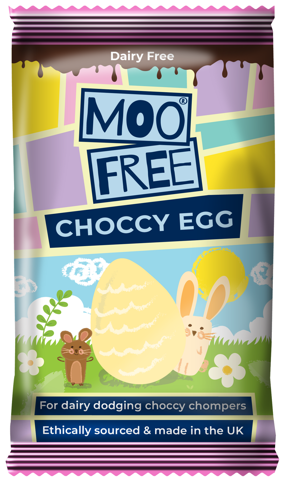 Easter: Dairy Free &amp; Vegan, Choccy Chums Egg Shaped Bar 15g