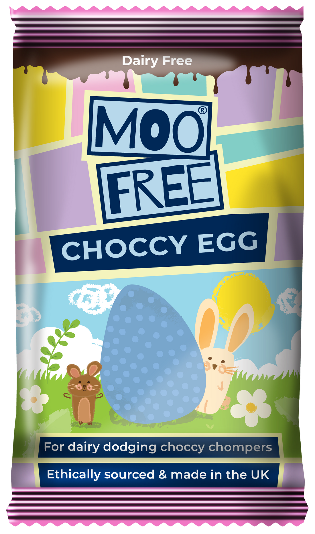 Easter: Dairy Free &amp; Vegan, Choccy Chums Egg Shaped Bar 15g