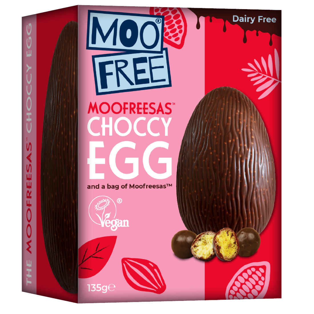 Easter: Dairy Free &amp; Vegan Moofreesas Easter Egg with Bag of Moofreesas (135g)