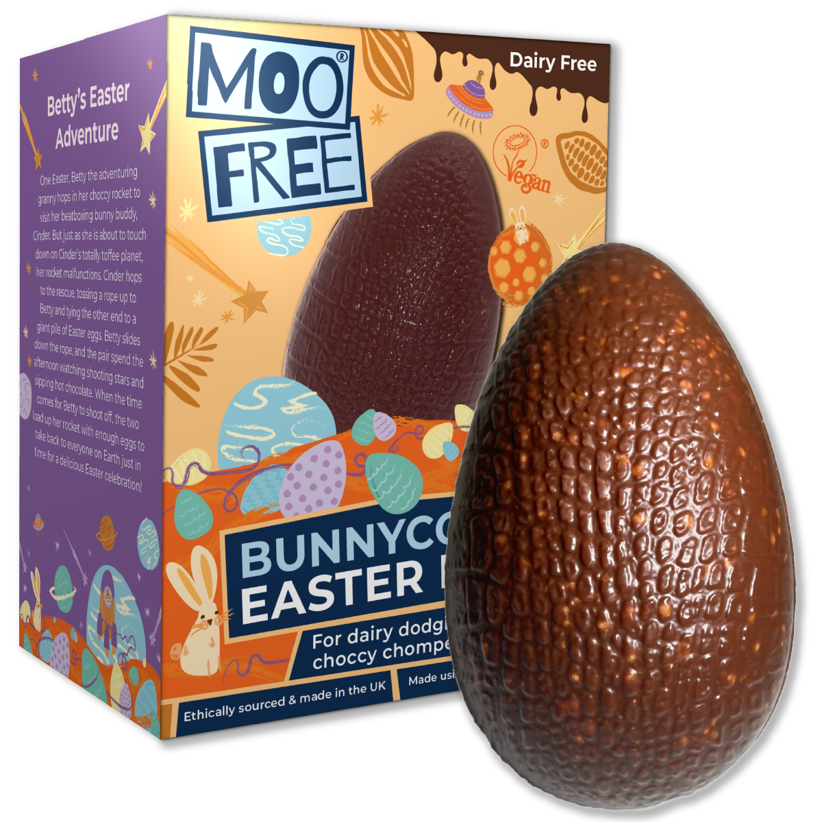 Easter: Free-From &amp; Vegan Bunnycomb Easter Egg (85g)