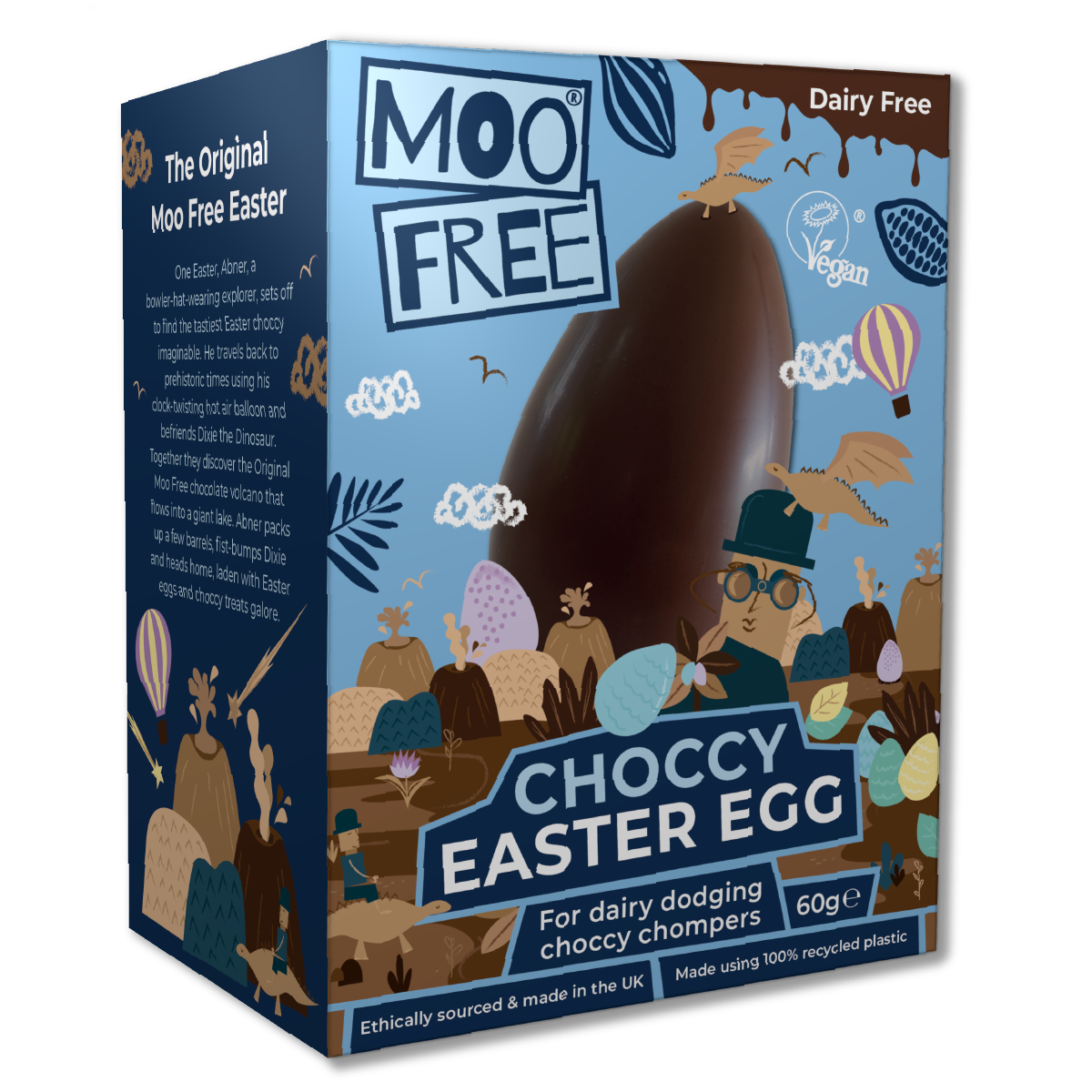 Easter: Dairy Free &amp; Vegan Milk Chocolate Easter Egg  (60g)