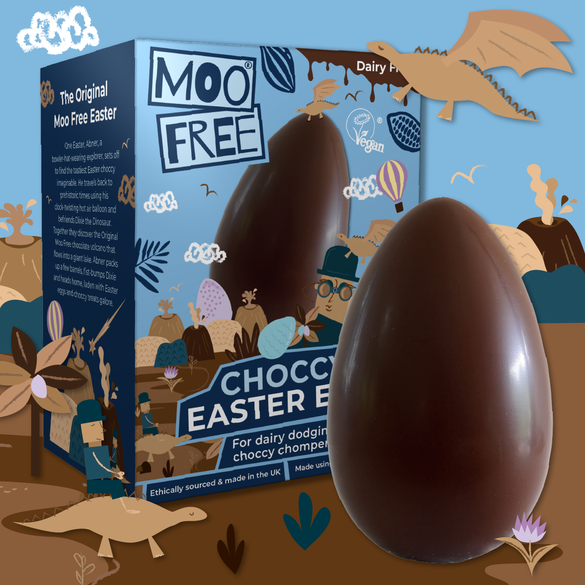 vegan milk chocolate easter egg