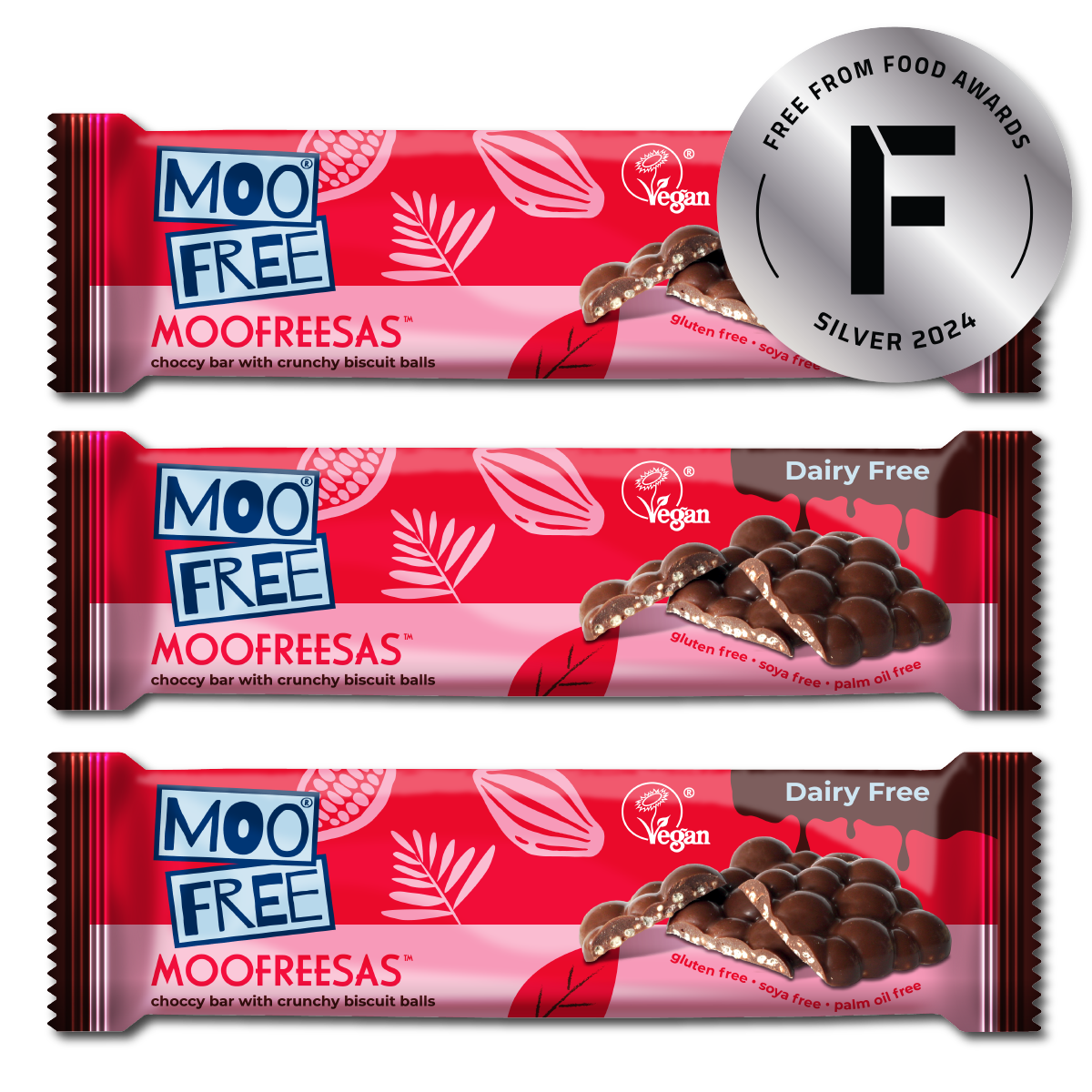 Snack Bars: Dairy Free &amp; Vegan Moofreesas Chocolate Bars (35g)