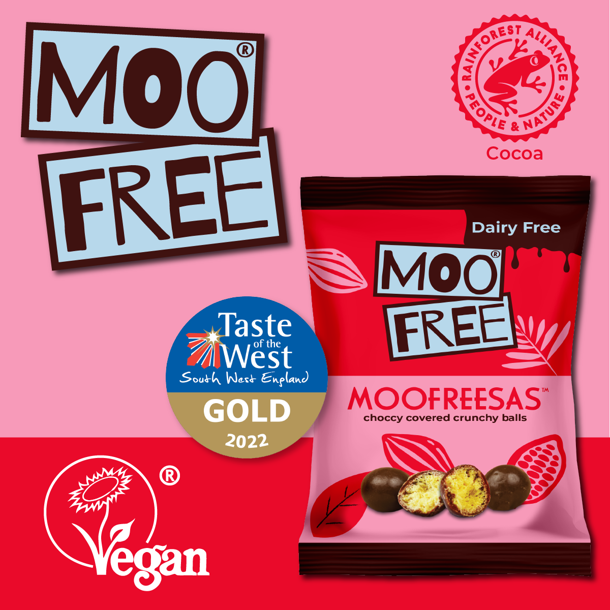 Easter: Dairy Free &amp; Vegan Moofreesas Easter Egg with Bag of Moofreesas (135g)