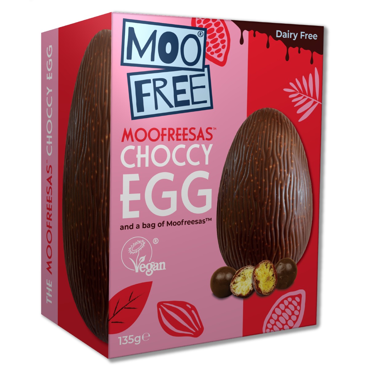 Easter: Dairy Free &amp; Vegan Moofreesas Easter Egg with Bag of Moofreesas (135g)