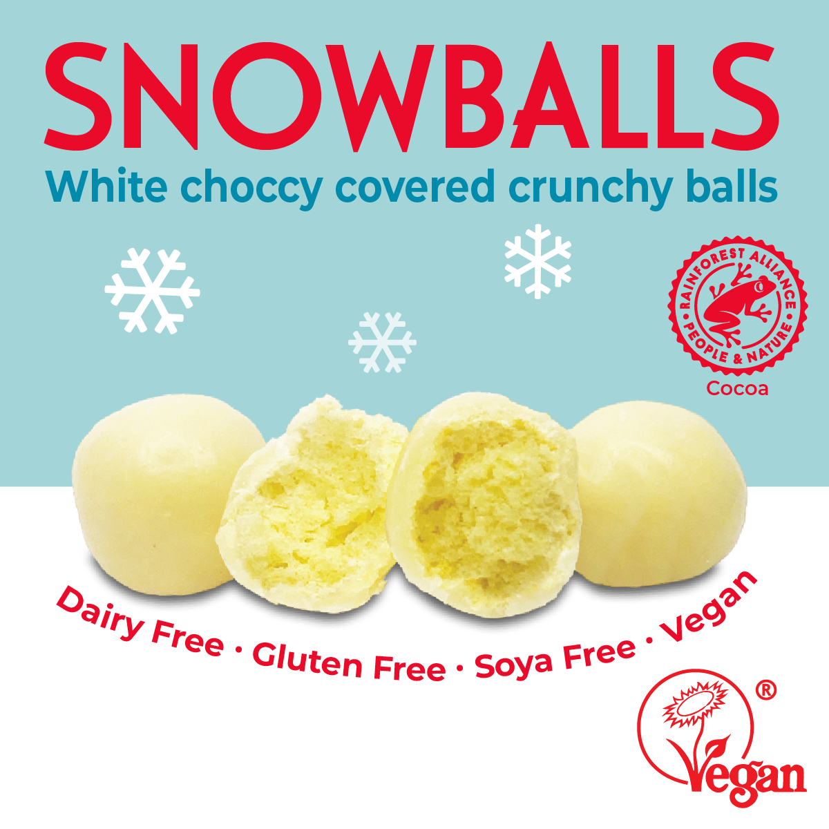 Christmas: White Choccy Snowballs x 3